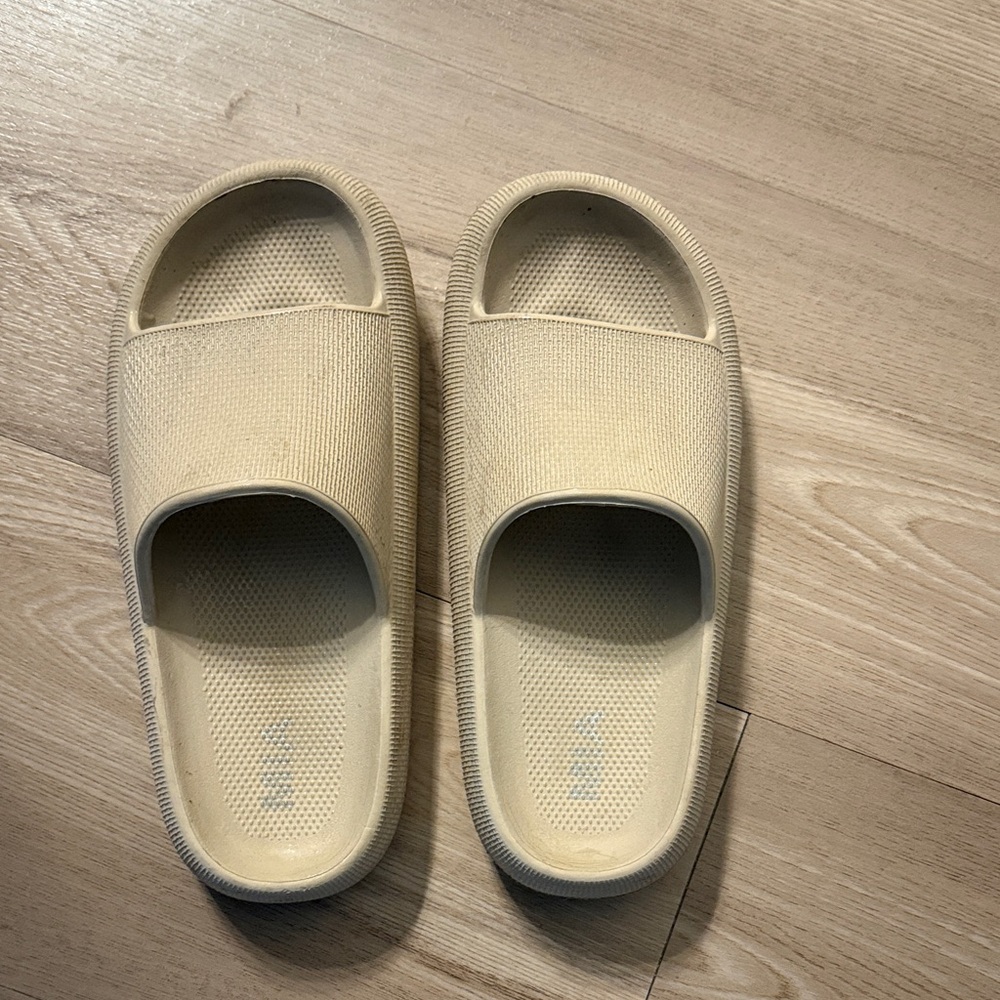 MIA Cream Slide Sandals